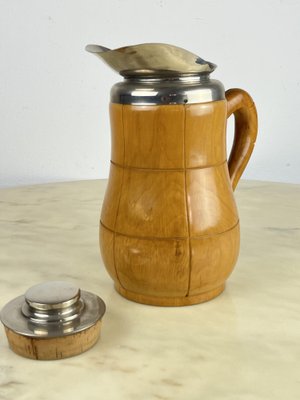 Thermos Decanter in Walnut Wood by Aldo Tura for Macabo, Milan, Italy, 1950s-YST-1730033