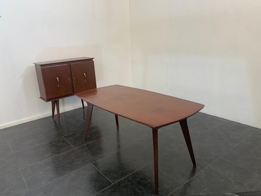 Thick Mid-Century Italian Teak Table-IJR-901323