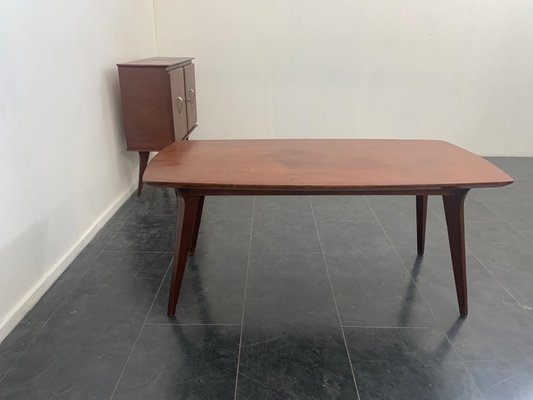 Thick Mid-Century Italian Teak Table-IJR-901323