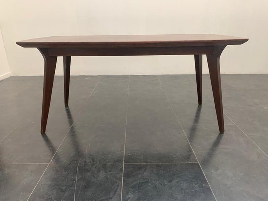 Thick Mid-Century Italian Teak Table-IJR-901323