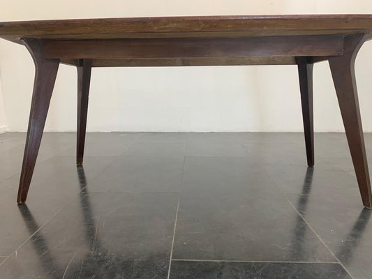 Thick Mid-Century Italian Teak Table-IJR-901323