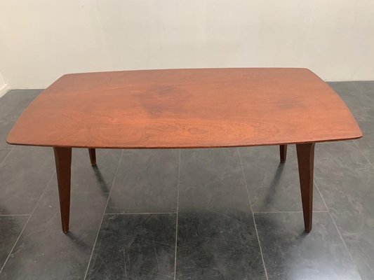 Thick Mid-Century Italian Teak Table-IJR-901323