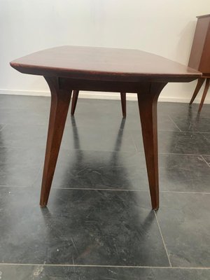 Thick Mid-Century Italian Teak Table-IJR-901323