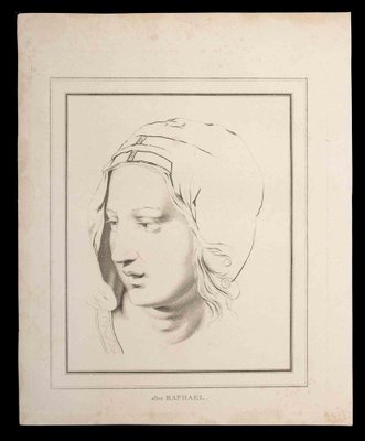 Thomas Holloway, Portrait After Raphael, Original Etching, 1810-ZCI-1164262