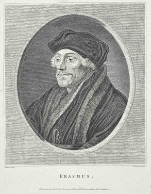 Thomas Holloway, Portrait of Erasmus, Original Etching, 1810-ZCI-1394399