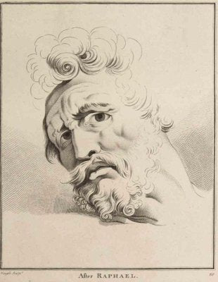 Thomas Holloway, Portrait of Man After Raphael, Original Etching, 1810-ZCI-1379988