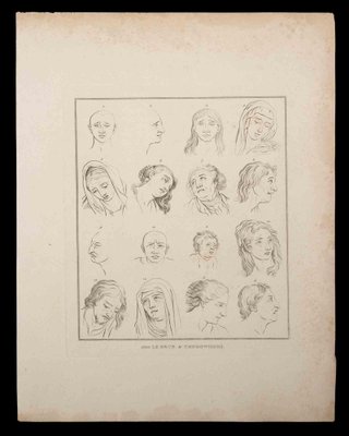 Thomas Holloway, Portrait of Men and Women, Original Etching, 1810-ZCI-1164239