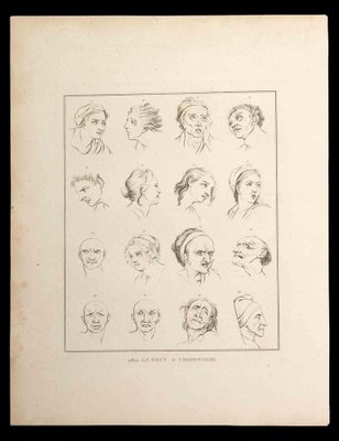 Thomas Holloway, Portrait of Men and Women, Original Etching, 1810-ZCI-1164240