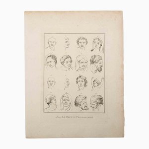 Thomas Holloway, Portrait of Men and Women, Original Etching, 1810-ZCI-1164248