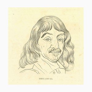 Thomas Holloway, Portrait of René Descartes, Original Etching, 1810-ZCI-1277201