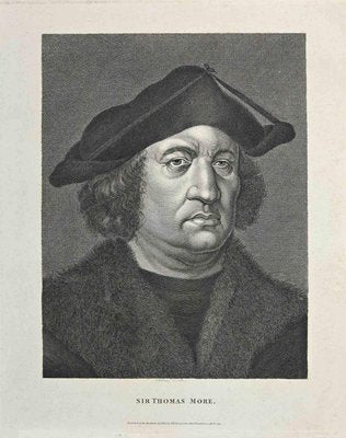 Thomas Holloway, Portrait of Sir Thomas More, Original Etching, 1810-ZCI-1379319