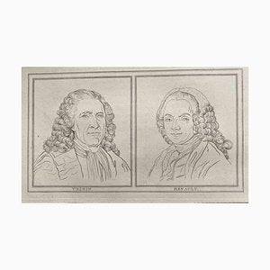 Thomas Holloway, Portrait of Voisin and Henault, Etching, 1810-ZCI-1016895