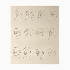 Thomas Holloway, Profiles of Men and Women, Original Etching, 1810-ZCI-1379834