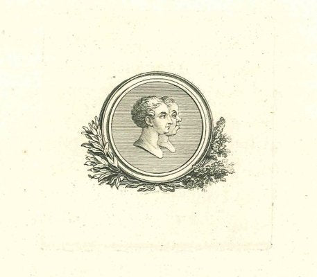 Thomas Holloway, Profiles of Men, Original Etching, 1810-ZCI-1379653