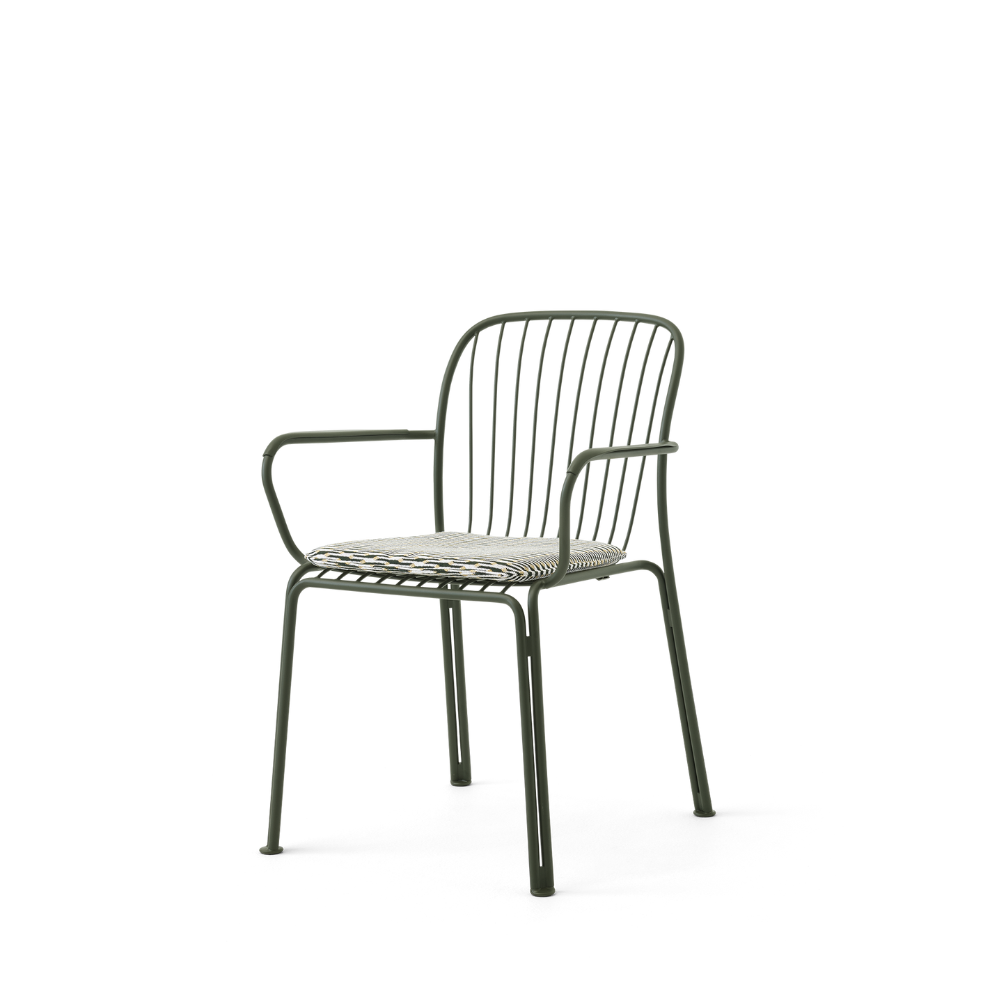 Thorvald SC95 Dining Chair With Armrest by &tradition #Bronze Green