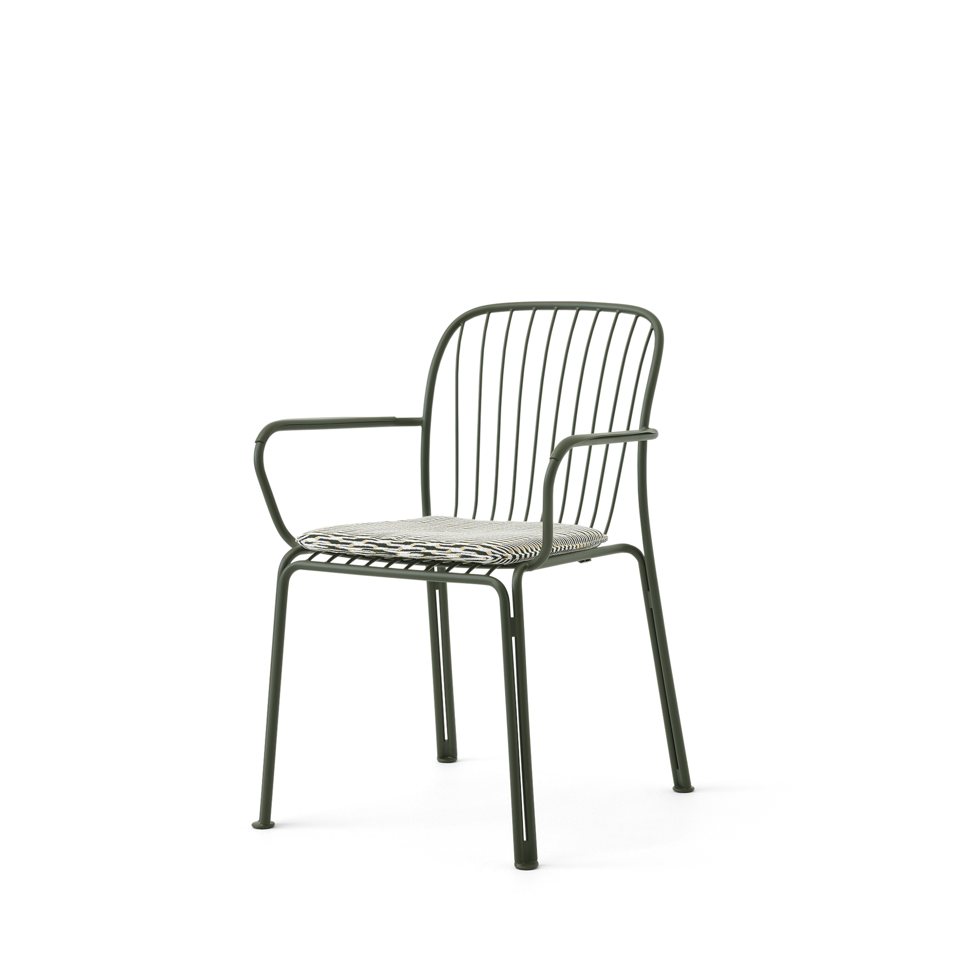 Thorvald SC95 Dining Chair With Armrest by &tradition #Bronze Green
