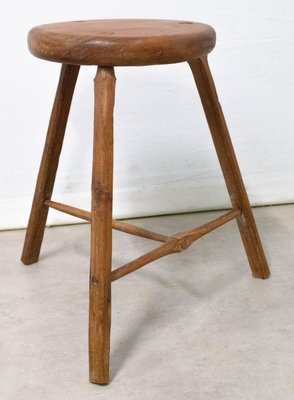 Three-Leg Stool or Milking Stool from Acacia-RIU-848536