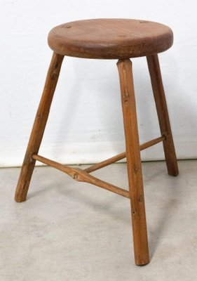 Three-Leg Stool or Milking Stool from Acacia-RIU-848536