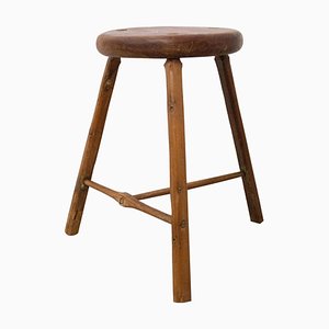 Three-Leg Stool or Milking Stool from Acacia-RIU-848536