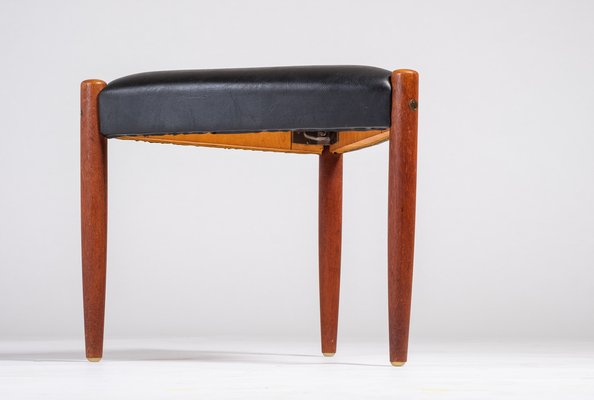 Three Legged Stool in Teak, Denmark, 1960s-ZGQ-1289909