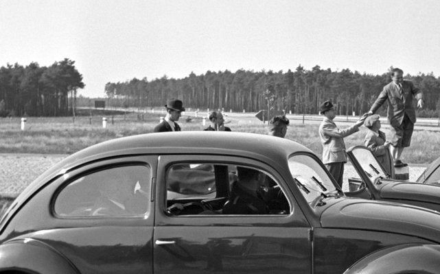 Three Models of the Volkswagen Beetle Parking, Germany, 1938, Photograph-DYV-1147293