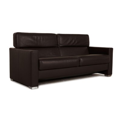 Three-Seater Francis Sofa in Dark Brown Leather from Brühl-RQW-1324200