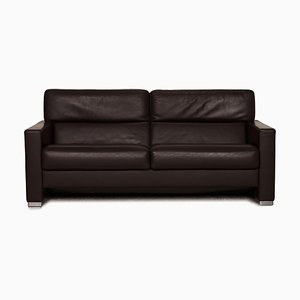 Three-Seater Francis Sofa in Dark Brown Leather from Brühl-RQW-1324200