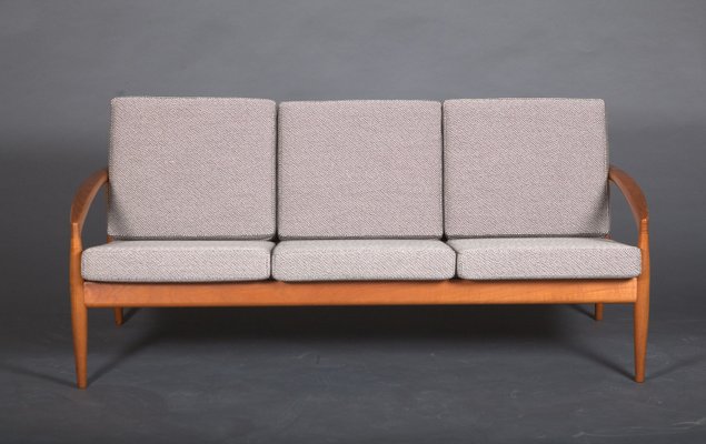 Three-Seater Paper Knife Sofa by Kai Kristiansen for Magnus Olesen, 1960s-JIX-2022500