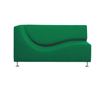 THREE SOFA DE LUXE Sofa with armrest left (Upholstery Material - Fabric TRENTINO STRETTO) (Request Info)