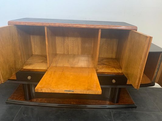 Thuya Burl Sideboard with Ebonized Body, 1930s-IJR-859404