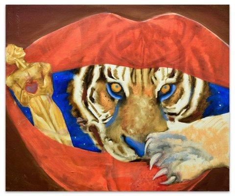 Tiger - Oil on Canvas by Anastasia Kurakina - 2000s 2000s-ZCI-760492