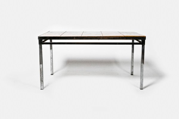 Tiled Coffee Table from Adri Belgique, Belgian, 1960s-HYJ-829664