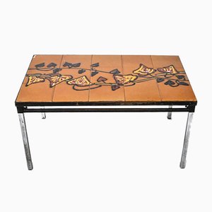 Tiled Coffee Table from Adri Belgique, Belgian, 1960s-HYJ-829664