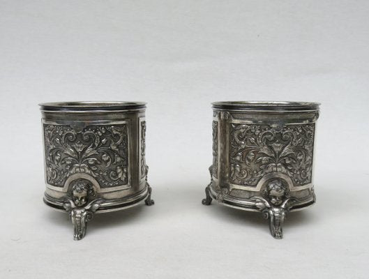 Tin Wine Bottle Stand by A. Reith, 1880s, Set of 2-EY-1065535