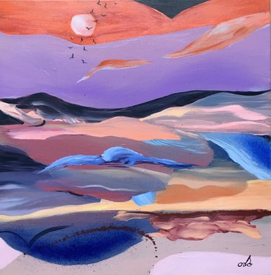 Tinatin Bakhtadze, Across the Sky, 2018, Oil on Canvas-CHG-2025768