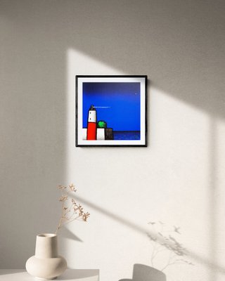 Tino Stefanoni, Faro bianco e rosso, 1999, Serigraph-PLZ-883764