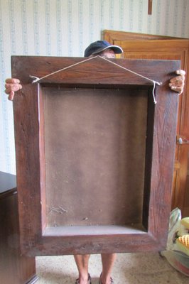 Tinted Natural Wood Mirror, 1980s-RDN-977902