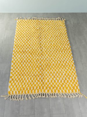 Tiny Lemon Check Berber Rug, 2010s-GPP-1383955