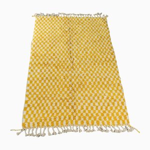 Tiny Lemon Check Berber Rug, 2010s-GPP-1383955