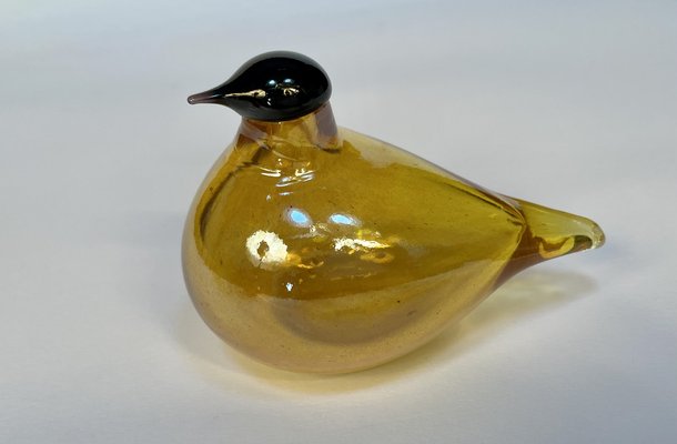 Tirri Mouth-Blown Glass Art Birds by Oiva Toikka for Iittala, Finland 1980s, Set of 2-JP-1702588