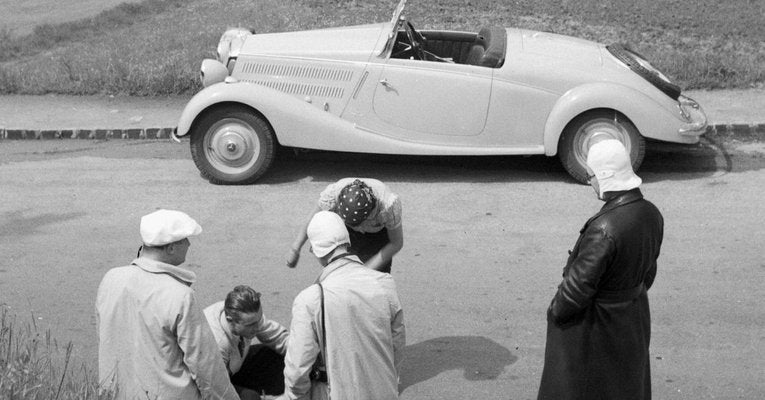 To Neckargemuend Mercedes Benz Car Near Heidelberg, Germany 1936, Printed 2021-DYV-990646