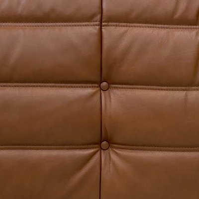 Togo Lounge Chair in Dark Cognac Leather by Michel Ducaroy for Ligne Roset-XLZ-2020158