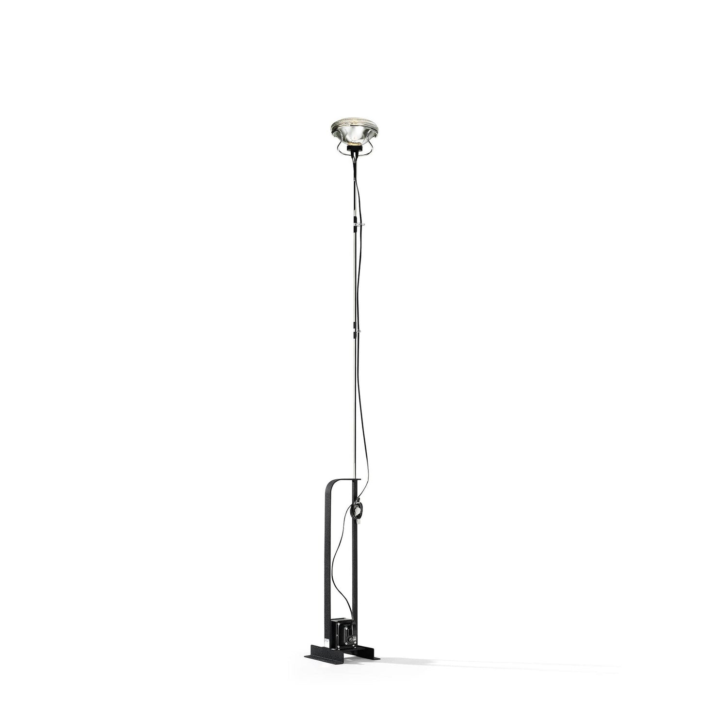 Toio Limited Edition Matte Black Floor Lamp by Flos