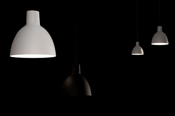 Toldbod 550 Ceiling Lamp in Black from Louis Poulsen, 1970s-BPJ-1732131