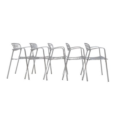 Toledo Chairs by Jorge Pensi for Amat-3, Spain, 1980s, Set of 5-UPW-1736733