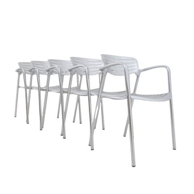 Toledo Chairs by Jorge Pensi for Amat-3, Spain, 1980s, Set of 5-UPW-1736733