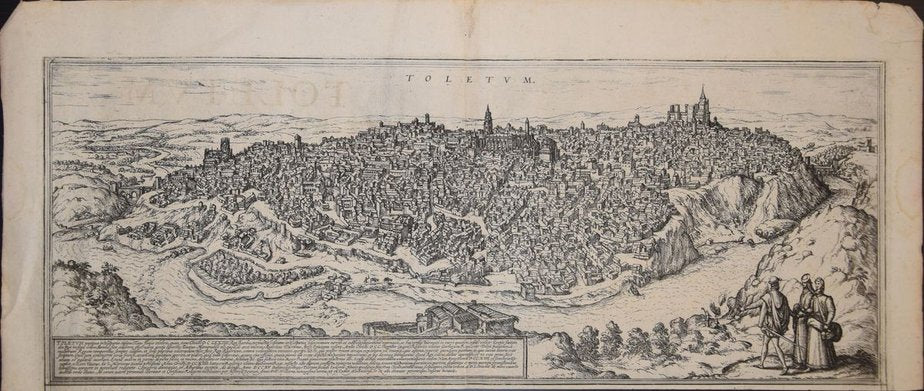 Toledo, Map from ''Civitates Orbis Terrarum'' - by F. Hogenberg - 1575 1575-ZCI-759848