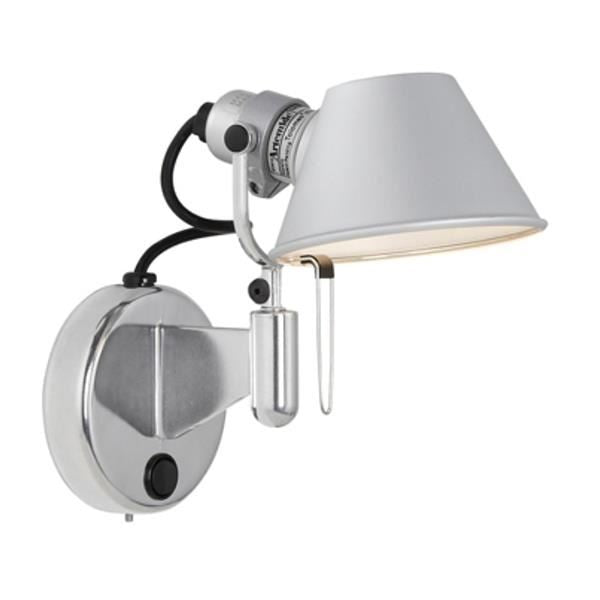 Tolomeo Micro Faretto Wall Lamp without Switch by Artemide #Aluminum
