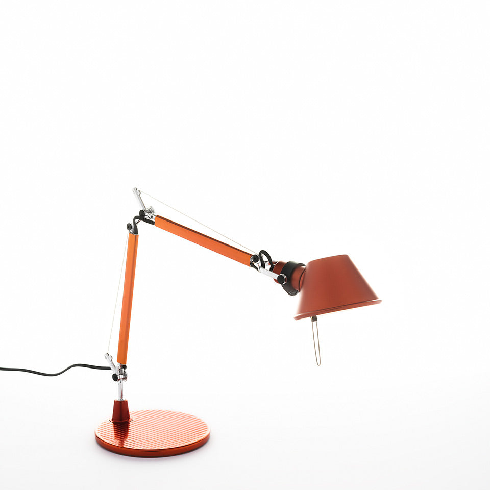 Tolomeo Micro Table Lamp (Body+Base) by Artemide #Anodized orange