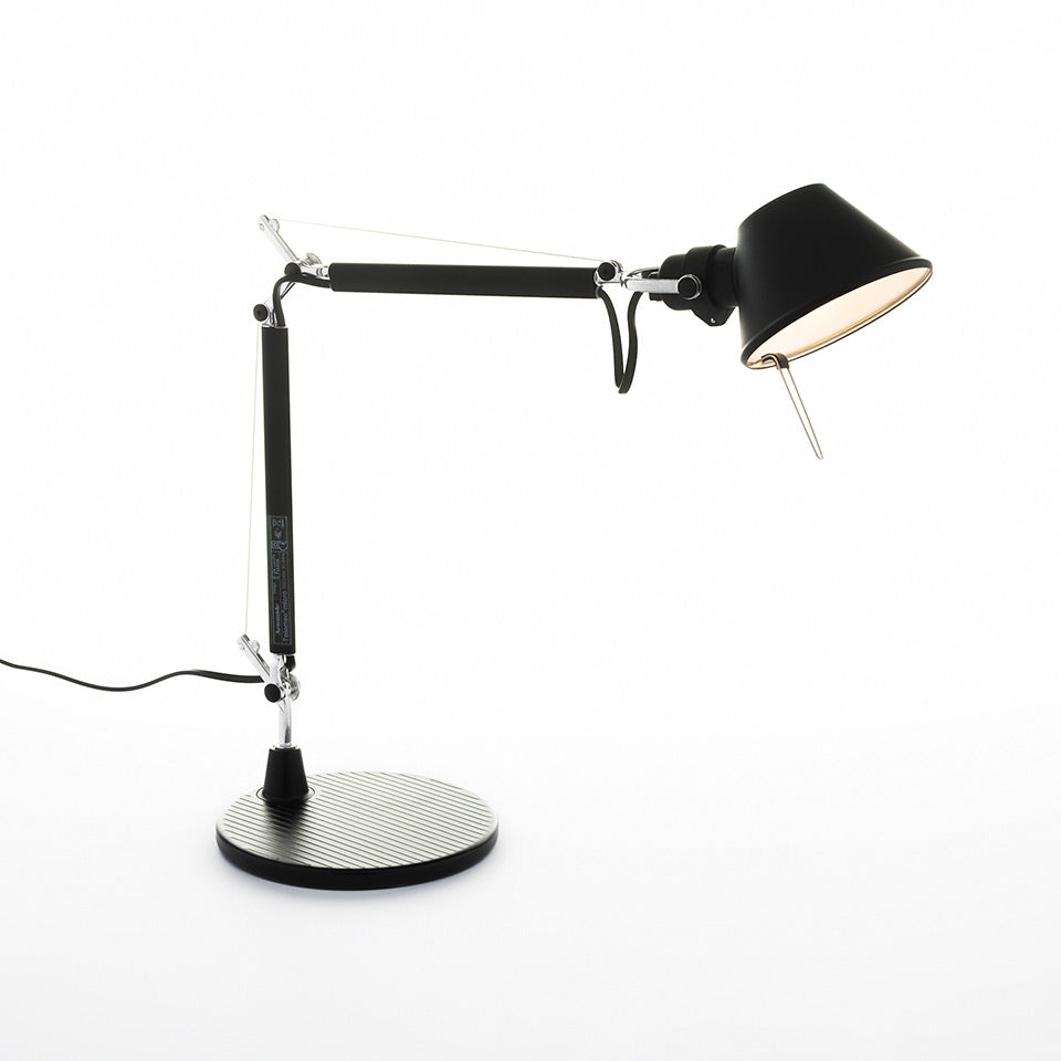 Tolomeo Micro Table Lamp (Body+Base) by Artemide #Black